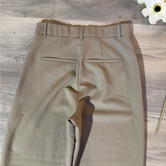 Abercrombie & Fitch Sloane Tailored Tan Wide-Leg Pants - Picture 15 of 16